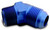 A-1 Products A1P82366 Fitting, Adapter, 45 Degree, 6 AN Male to 3/8 in NPT Male, Aluminum, Blue Anodized, Each