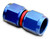 A-1 Products A1PCPL06 Fitting, Adapter, Straight, 6 AN Female Swivel to 6 AN Female Swivel, Aluminum, Blue Anodized, Each