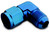 A-1 Products A1PCPL904 Fitting, Adapter, 90 Degree, 4 AN Male to 4 AN Female Swivel, Aluminum, Blue Anodized, Each
