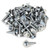 Allstar Performance ALL16555-50 Body Bolt Kit, 1/4-20 in Thread, 1-1/8 in Long, Hex Head, Steel, Zinc Oxide, Set of 50