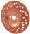 Allstar Performance ALL44182 Tire Grinding Disc, Rounded, 7 in OD, 5/8 in Arbor, 16 Grit, Each