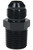 Allstar Performance ALL49505 Fitting, Adapter, Straight, 4 AN Male to 1/8 in NPT Male, Aluminum, Black Anodized, Each