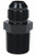 Allstar Performance ALL49511 Fitting, Adapter, Straight, 6 AN Male to 1/2 in NPT Male, Aluminum, Black Anodized, Each