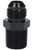 Allstar Performance ALL49520 Fitting, Adapter, Straight, 12 AN Male to 1/2 in NPT Male, Aluminum, Black Anodized, Each