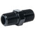 Allstar Performance ALL49781 Fitting, Adapter, Straight, 1/4 in NPT Male to 1/4 in NPT Male, Aluminum, Black Anodized, Each