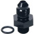 Allstar Performance ALL49830 Fitting, Adapter, Straight, 4 AN Male to 3 AN Male O-Ring, Aluminum, Black Anodized, Each