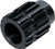 Allstar Performance ALL52319 Disconnect Coupler, Quick Release, Steering Wheel, Weld-On, 1-1/4 in 19 Spline, Steel, Black Oxide, Allstar 360 Degree Style Disconnect, Each