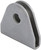 Allstar Performance ALL60031-10 Seat Belt Tab, Double Shear, 1/2 in Seat Belt Mounting Hole, Steel, Natural, Set of 10