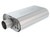 Borla 400819 Muffler, CrateMuffler, 2-1/2 in Offset Inlet, 2-1/2 in Center Outlet, 14 in x 4-3/8 in x 9 in Oval Body, 19 in Long, Stainless, Natural, Small Block Chevy, Each
