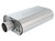 Borla 400826 Muffler, CrateMuffler, 2-1/2 in Offset Inlet, 2-1/2 in Centered Outlet, 14 in x 4-3/8 in x 9 in Oval Body, 19 in Long, Stainless, Natural, Small Block Chevy, Each