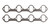 Cometic Gaskets C15564HT Exhaust Manifold / Header Gasket, 1.375 x 2.151 in Oval Port, Steel Core Laminate, Small Block Ford, Each