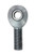 Competition Engineering C6155 Rod End, Magnum Series, Spherical, 5/8 in Bore, 3/4-16 in Left Hand Male Thread, Straight, Chromoly, Zinc Oxide, Each