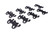 Comp Cams 4802-8 Pushrod Guide Plate, 3/8 in Pushrod, Raised, Steel, Black Oxide, Small Block Chevy, Set of 8