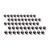 Allstar Performance ALL18303-50 Line Clamps, 1/2 in. Aluminum, Rubber Lining, 50 Pack