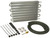 Derale 12904 Fluid Cooler, Dyno-Cool, 15.250 x 10 x 0.750 in, Tube Type, 11/32 in Hose Barb Inlet / Outlet, Fitting / Hardware / Hose, Aluminum, Natural, Automatic Transmission, Kit