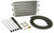 Derale 12906 Fluid Cooler, Dyno-Cool, 13 x 7.500 x 0.750 in, Tube Type, 11/32 in Hose Barb Inlet / Outlet, Fitting / Hardware / Hose, Aluminum, Natural, Automatic Transmission, Kit