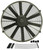 Derale 16916 Electric Cooling Fan, Dyno Cool, 16 in Fan, Push / Pull, 1550 CFM, 12V, Straight Blade, 16-7/8 x 16-7/8 in, 3-7/8 in, Install Kit, Plastic, Kit