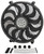 Derale 18217 Electric Cooling Fan, HO RAD, 17 in Fan, Push / Pull, 2400 CFM, 12V, Curved Blade, 16-7/8 in Square, 2-5/8 in Thick, Install Kit, Plastic, Kit