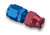 Earls 165110ERL Fitting, Tube End, Straight, 10 AN Female to 5/8 in Tubing, Aluminum, Blue / Red Anodized, Each