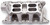 Edelbrock 7585 Intake Manifold, RPM Air-Gap 351W, Square Bore, Dual Quad, Aluminum, Natural, Small Block Ford, Each