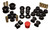 Energy Suspension 16.18111G Bushing Kit, Hyper-Flex, Suspension Bushings, Boots / Links, Polyurethane / Steel, Black / Cadmium, Acura RSX 2002-03, Kit