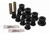 Energy Suspension 2.2103G Leaf Spring Bushing Kit, Hyper-Flex, Rear, Polyurethane / Steel, Black / Cadmium, Jeep CJ 1976-86, Kit