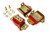Energy Suspension 3.1120R Motor Mount, Hyper-Flex, Bolt-On, Transmission Mount Included, Steel, Polyurethane, Cadmium, Red, Corvette 1963-82, Kit