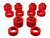 Energy Suspension 3.4123R Body Mount Bushing, Hyper-Flex, Polyurethane / Steel, Red / Cadmium, GM Fullsize Truck 1988-2000, Kit
