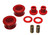 Energy Suspension 7.1108R Differential Housing Mount Bushing, Hyper-Flex, Polyurethane / Steel, Red / Cadmium, Nissan Z 1990-96, Kit