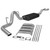 Flowmaster 17166 Exhaust System, Force II, Cat-Back, 2-1/4 in Diameter, Single Side Exit, Steel, Aluminized, Small Block Chevy, GM Fullsize SUV 1996-99, Kit