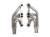 Flowtech 11572FLT Small Block Chevy Turbo Headers, Full Length, 1-7/8 in Primary, 2-1/2 in Collector, Stainless, Natural, Pair