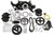 Holley 20-185BK Pulley Kit, 6-Rib Serpentine, Cast Aluminum, Black, GM LS-Series, Kit