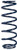 Hyperco 12B0162UHT Coil Spring, UHT Barrel, Coil-Over, 2.500 in ID, 12.000 in Length, 162 lb/in Spring Rate, Steel, Blue Powder Coat, Each