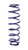 Hyperco 14B0140UHT Coil Spring, UHT Barrel, Coil-Over, 2.500 in ID, 14.000 in Length, 140 lb/in Spring Rate, Steel, Blue Powder Coat, Each