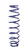 Hyperco 16B0138/375UHT Coil Spring, UHT Barrel, Coil-Over, 2.500 in ID, 16.000 in Length, 138-375 lb/in Spring Rate, Dual Rate, Steel, Blue Powder Coat, Each