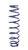 Hyperco 16B0175UHT Coil Spring, UHT Barrel, Coil-Over, 2.500 in ID, 16.000 in Length, 175 lb/in Spring Rate, Steel, Blue Powder Coat, Each