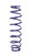 Hyperco 16B0225UHT Coil Spring, UHT Barrel, Coil-Over, 2.500 in ID, 16.000 in Length, 225 lb/in Spring Rate, Steel, Blue Powder Coat, Each