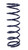 Hyperco 1.812E+103 Coil Spring, Coil-Over, 3.000 in ID, 12.000 in Length, 100 lb/in Spring Rate, Steel, Blue Powder Coat, Each