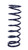 Hyperco 1.812E+128 Coil Spring, Coil-Over, 3.000 in ID, 12.000 in Length, 125 lb/in Spring Rate, Steel, Blue Powder Coat, Each