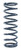 Hyperco 188A0300 Coil Spring, Coil-Over, 2.250 in ID, 8.000 in Length, 300 lb/in Spring Rate, Steel, Blue Powder Coat, Each