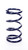 Hyperco 18Y0525 Coil Spring, Conventional, 5.0 in OD, 9.500 in Length, 525 lb/in Spring Rate, Front, Steel, Blue Powder Coat, Each