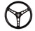 Joes Racing Products 13535-CB Steering Wheel, Lightweight, 15 in Diameter, Flat, 3-Spoke, Rubber Coated Grip, Aluminum, Black Anodized, Each