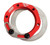 Joes Racing Products 25120 Spindle Nut, Keyed Washer / Screws Included, Adjustable, Aluminum, Red Anodized, Micro / Mini Hubs, Kit