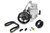 Jones Racing Products 1020-PS Pulley Kit, 6 Rip Serpentine, Aluminum, Black Anodized / Natural, Chevy V8, Kit