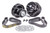 Jones Racing Products 1035-S-TP Pulley Kit, 5-Rib Serpentine, Aluminum, Black Anodized, Small Block Chevy, Kit