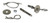 Moroso 39015 Hood Pin, Oval Track Hood Pin Set, 3/8 in OD x 3 in Long, 1-1/2 in OD Scuff Plates, Hairpin Clips, Lanyards, Hardware Included, Steel, Chrome, Kit