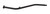 Moroso 41303 Transmission Dipstick, Solid Tube, Locking, OEM Length, Steel, Black Powder Coat, TH400, Each