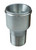 Moroso 63543 Fitting, Water Pump, Straight, 1 in NPT Male to 1-3/4 in Hose Barb, Aluminum, Natural, Each