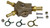 Moroso 65160 Fuel Block, One 1/2 in Hose Barb, Two 3/8 in Hose Barb, 1/8 in NPT Female Port, Aluminum, Kit