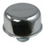 Moroso 68741 Breather, Push-In, Round, 1-1/4 in Hole, PCV Grommet Included, Moroso Logo, Steel, Chrome, Each